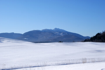 Mt. Mansfield in March in Vermont