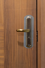 door handle in the hotel room. Interior design.