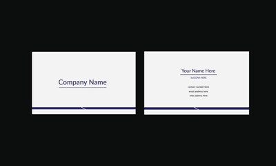 white and purple business card design