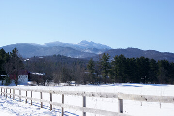 Mt. Mansfield in March in Vermont