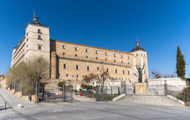 view of the Alcazar de Toledo palace