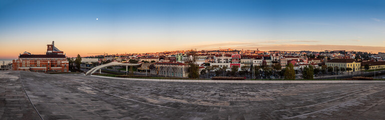 Panoramic view over Belém from the roof of MAAT
