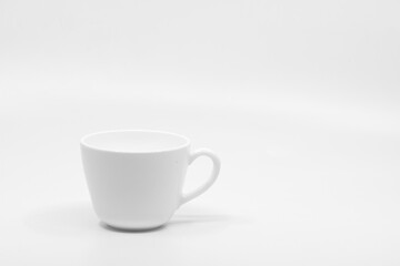 Single coffee cup Isolated on white background