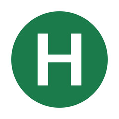 Hospital icon, Medical symbol, vector