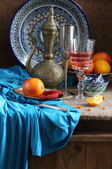 still life with fruit