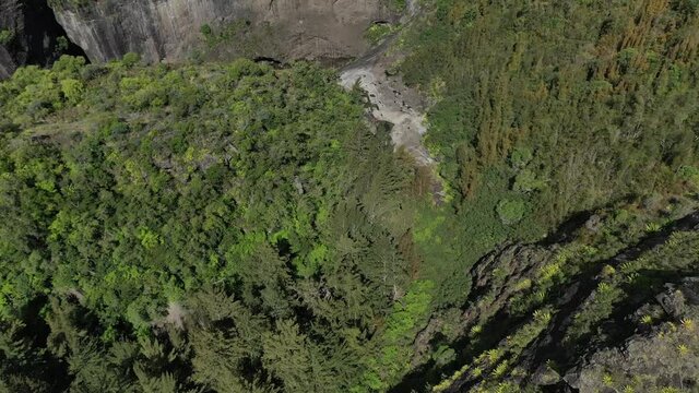 Cilaos hiking spots in Reunion Island in Bright Daylight