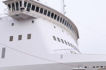 Captain's bridge on a white cruise ship © Armands photography