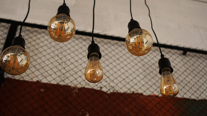 Decorative antique edison style light tungsten bulbs