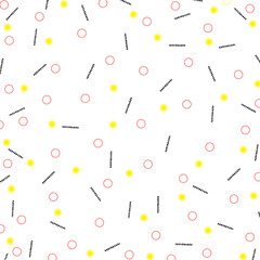 Colorful geometric background. Modern abstract background with geometric circles and lines. 