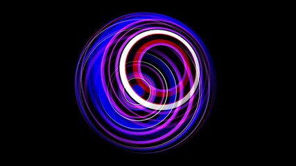 3D illustration of Colorful sphere