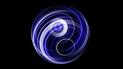 3D illustration of Colorful sphere