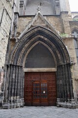Fototapeta na wymiar Napoli – Entrata della Chiesa di Sant'Eligio Maggiore
