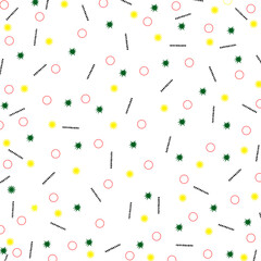 Colorful geometric background. Modern abstract background with geometric circles and lines. 