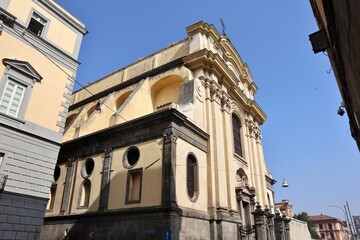 Fototapeta na wymiar Napoli – Chiesa dei Santi Severino e Sossio da Largo San Marcellino