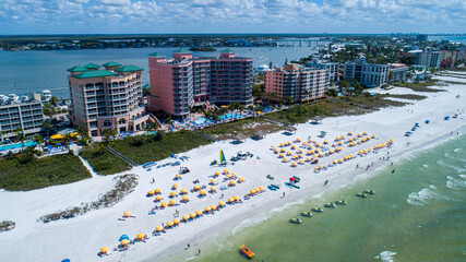 aerial view of beach resort