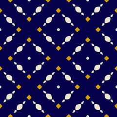  Seamless pattern with symmetric geometric ornament. 