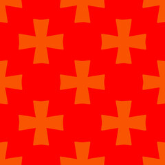  Seamless pattern with symmetric geometric ornament. 