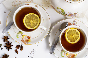 Retro-vintage porcelain tea sets