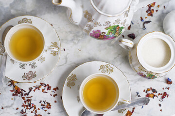 Retro-vintage porcelain tea sets