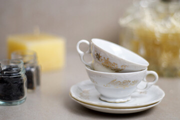 Retro-vintage porcelain tea sets