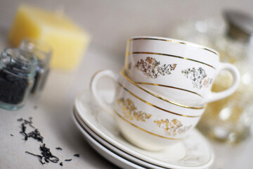 Retro-vintage porcelain tea sets