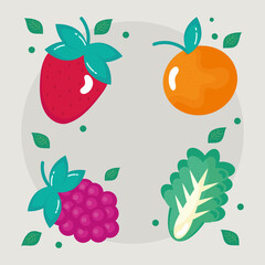 fruits and vegetables healthy food