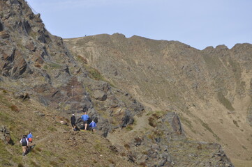 Bergwanderer in Vinschgau.