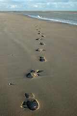 Fussspuren am Strand