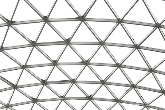 Background image of a transparent glass roof with a metal frame in the shape of a diamond. The ceiling in the shopping center.