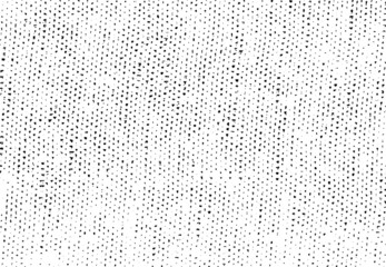 Vector fabric texture. Distressed texture of weaving fabric. Grunge background. Abstract halftone vector illustration. Overlay to create interesting effect and depth. Black isolated on white. EPS10.