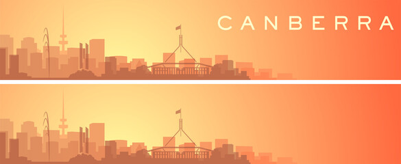 Obraz premium Canberra Beautiful Skyline Scenery Banner
