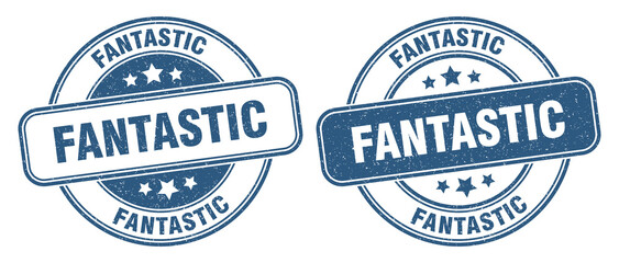 Obraz premium fantastic stamp. fantastic label. round grunge sign