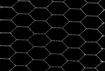 Rough, irregular texture composed of monochrome geometric elements. Overlay distressed grunge background. Abstract vector illustration. Isolated on white background. EPS10