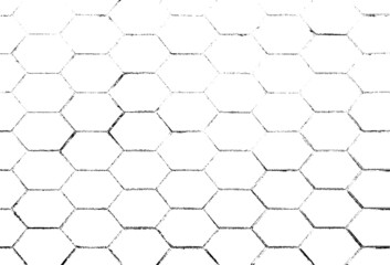 Rough, irregular texture composed of monochrome geometric elements. Overlay distressed grunge background. Abstract vector illustration. Isolated on white background. EPS10