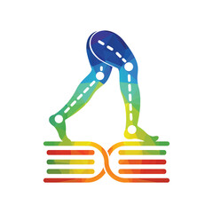 Prosthetic Leg Logo Template Design. Orthopedic and Physiotherapy clinic vector design.