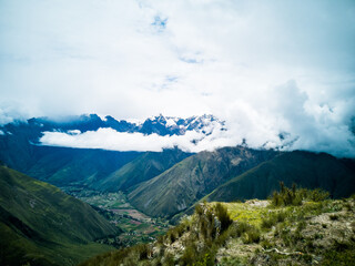 Fototapeta premium Valley of the beautiful look of the sun of Ollantaytambo