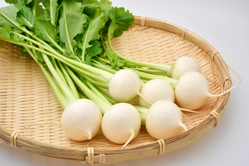 Turnip in the colander    かぶ