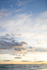 sunset over the ocean