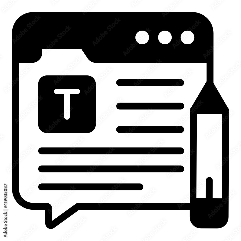 Canvas Prints internet banking in solid design icon, editable vector