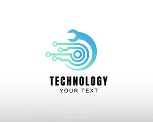 tech logo service tech logo digital service logo creative service logo
