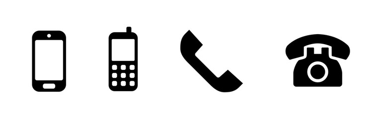 Phone icon set. Call icon vector. telephone symbol