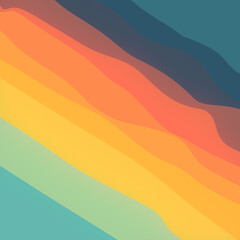 Dynamic wavy background with flowing trendy gradients. Colorful wavy abstract pattern. 3d rendering illustration