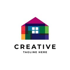 Creative house icon logo design symbol vector template