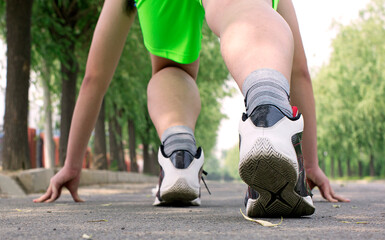 Man ready for running