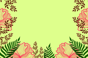 Fototapeta na wymiar Leaf Background Illustration 3
