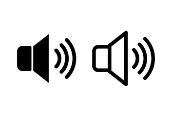 Speaker icon set. volume icon vector. loudspeaker icon vector. sound symbol