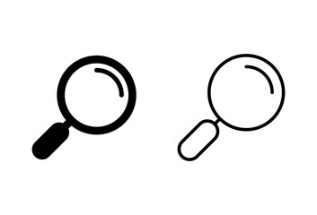 Search icon set. search magnifying glass icon