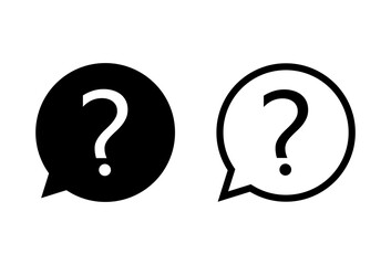 Question icon set. question mark icon vector.