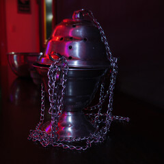 silver halloween decor