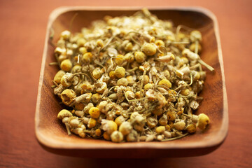 Dried chamomile tea